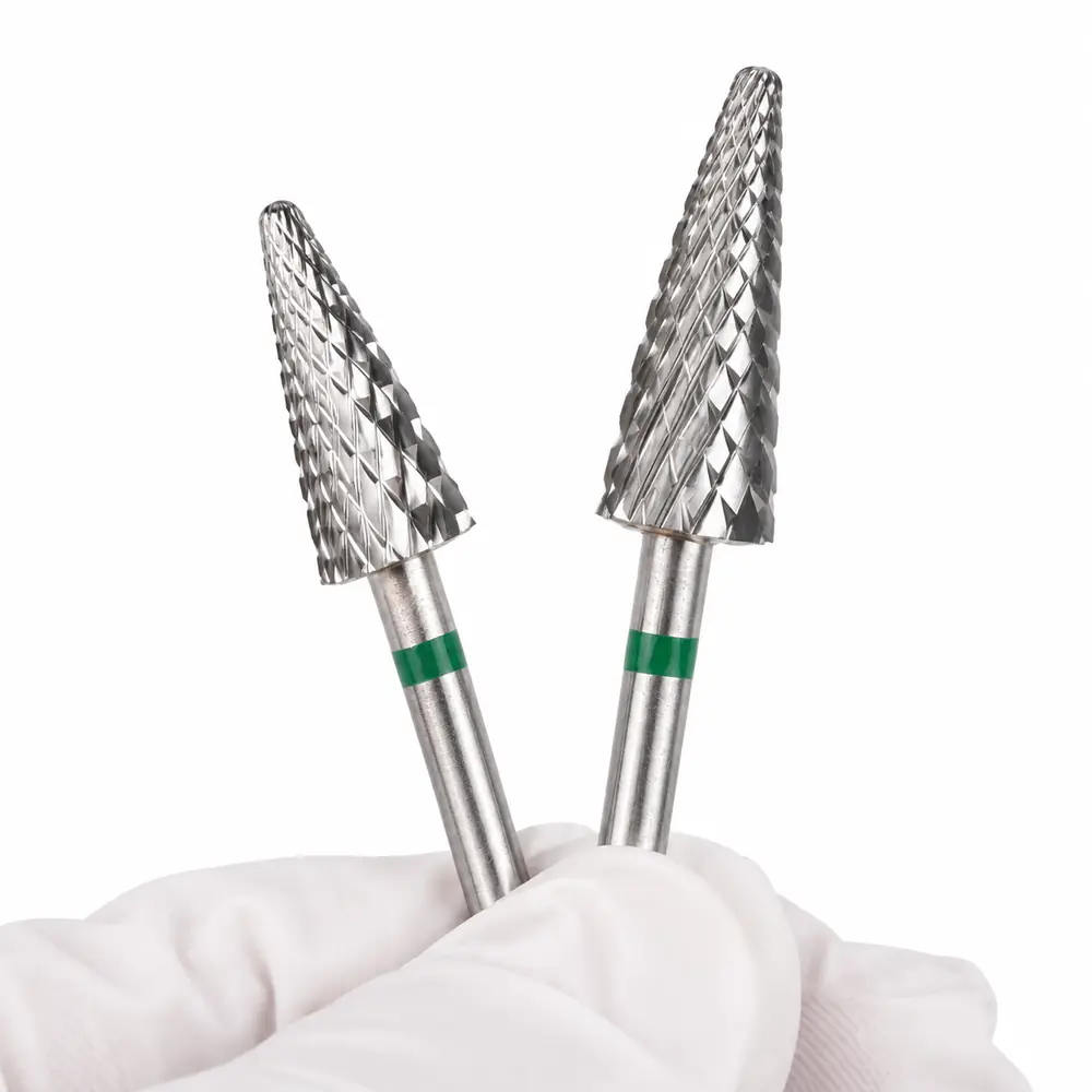 Cone carbide nail drill bit product range