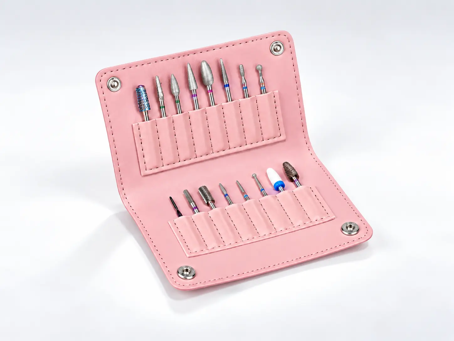 nail drill bit set case and packaging detail